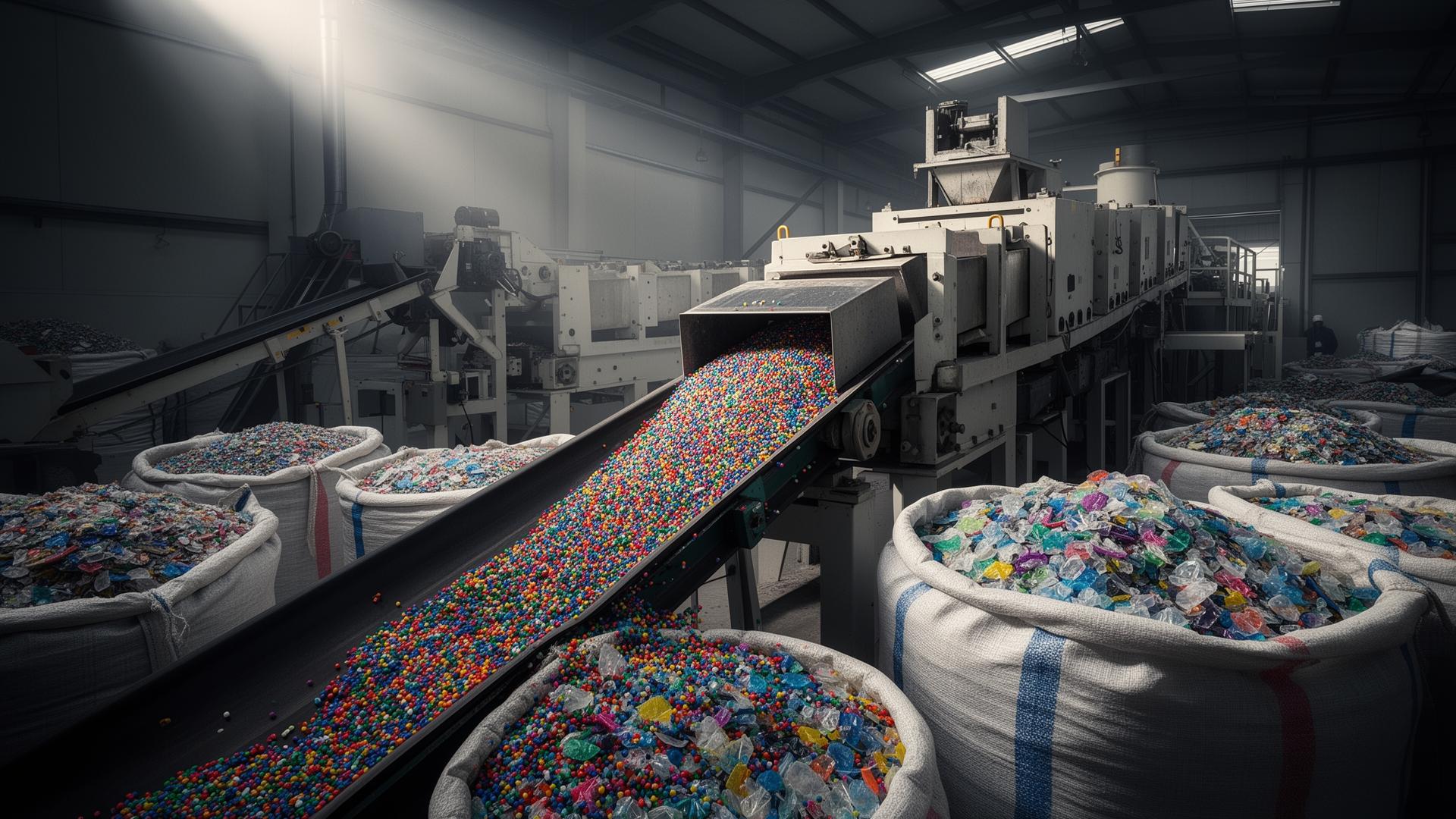 Linha industrial de recuperação de resinas plásticas da Sales Industria